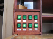 Left switch panel detail