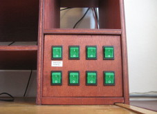 Right switch panel detail