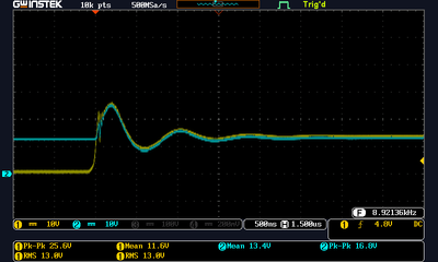 Voltages with 100nF ceramic