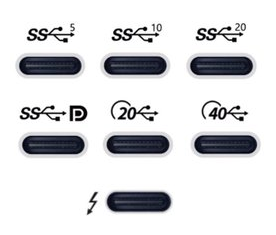 USB-C logos